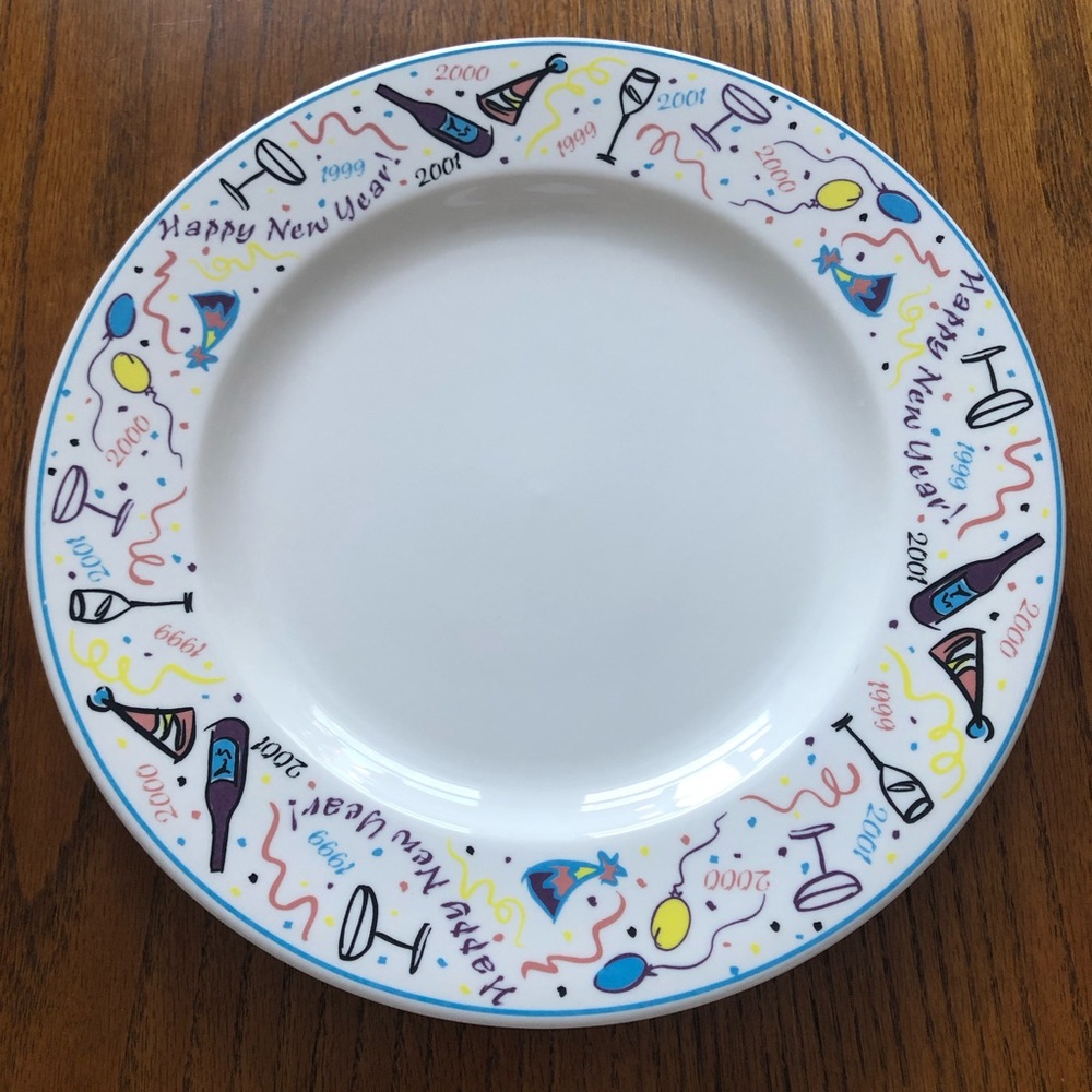 Syracuse China Happy New Year 12” plate 1999,2000 & 2001 (plate #1)